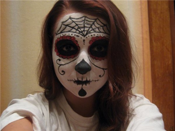 Раскрашенные лица на колядки