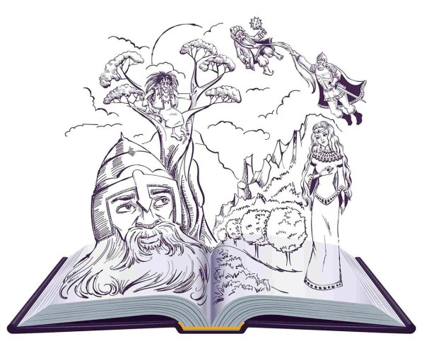 Раскраска сказка а Иване царевиче и сером волке