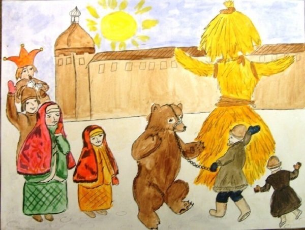 Эскиз народного праздника