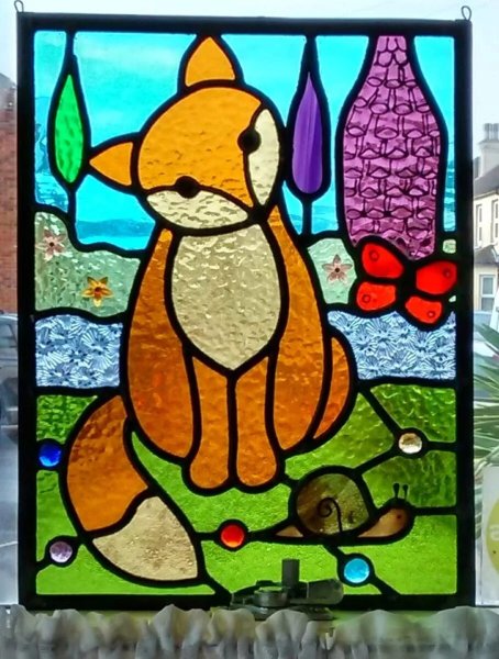 Рисование на стекле витражными красками