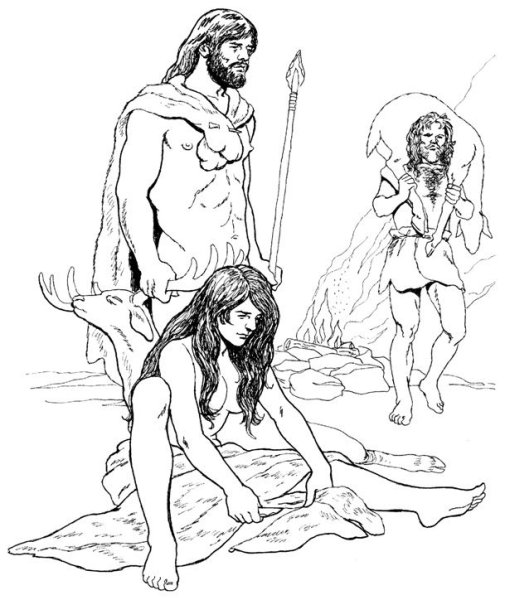 Одежда первобытных людей