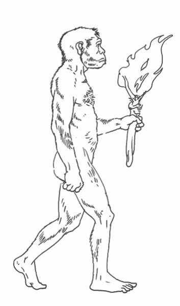 Раскраска древние люди