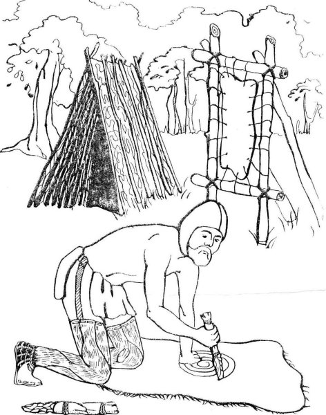 Древние люди раскраска для детей