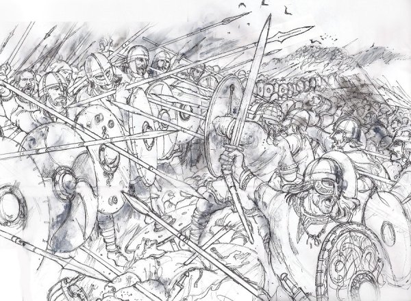 Раскраска сражение Куликовская битва