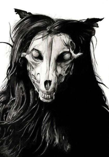 Зарисовка монстров с черепом