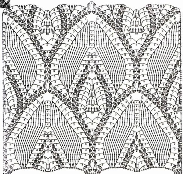 Фантазийные узоры крючком