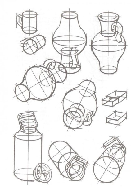 Рисунок линейно конструктивное построение