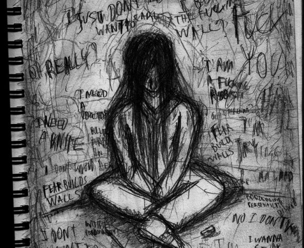 Рисунки людей с депрессией легкие