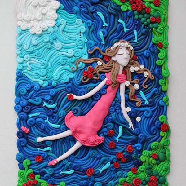 Пластилиновая живопись для детей