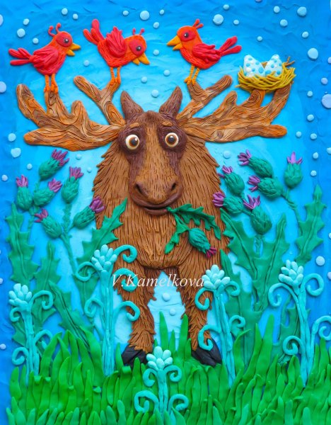 Пластилиновая живопись для детей