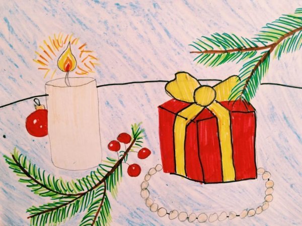 Натюрморт на тему новый год