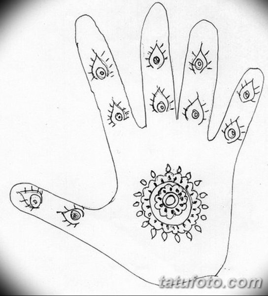 Простые рисунки хной для начинающих