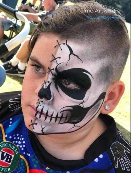 Бодиарт на лице детский