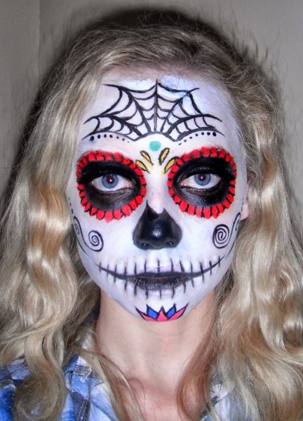 Слон аквагрим на лице