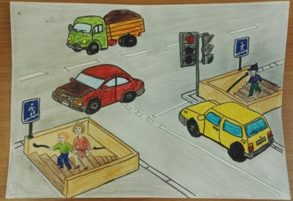 Рыцари дорожного движения рисунки