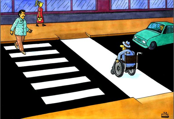 Нарисовать пешеходный переход