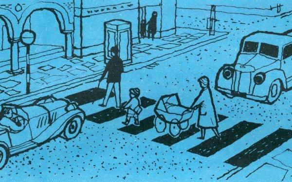 Зарисовка правил дорожного движения для взрослых