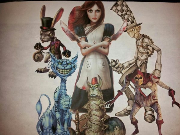 Алиса Лидделл тёмный арт