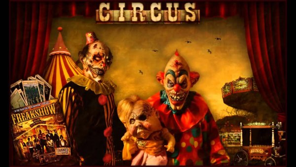 Мрачный цирк шапито арт