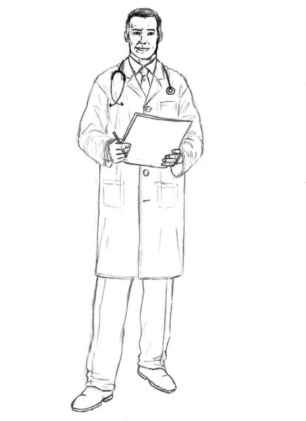 Врач карандашом
