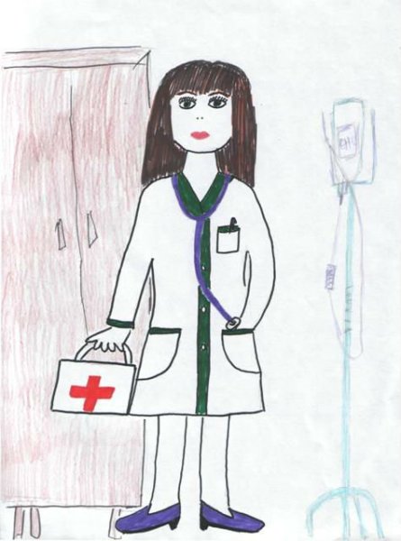 Рисунок на тему врач