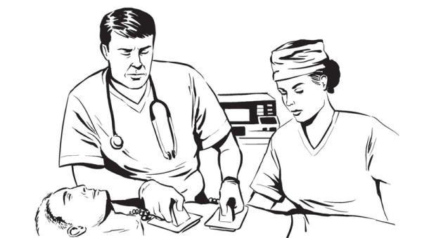 Врач рисунок