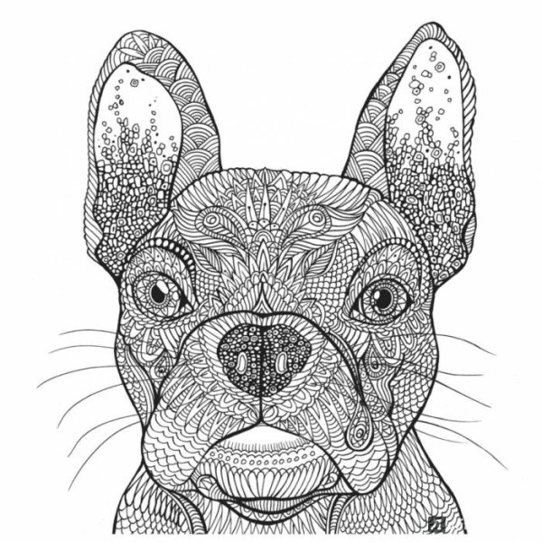 Раскраска-антистресс. Собака