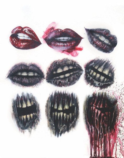 Клыки карандашом