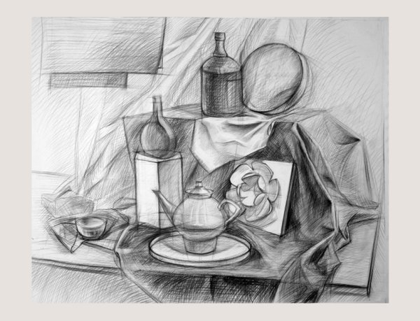 Композиция карандашом