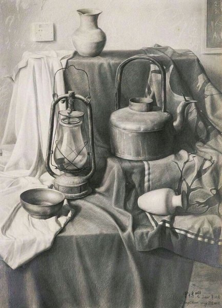 Натюрморт карандашом