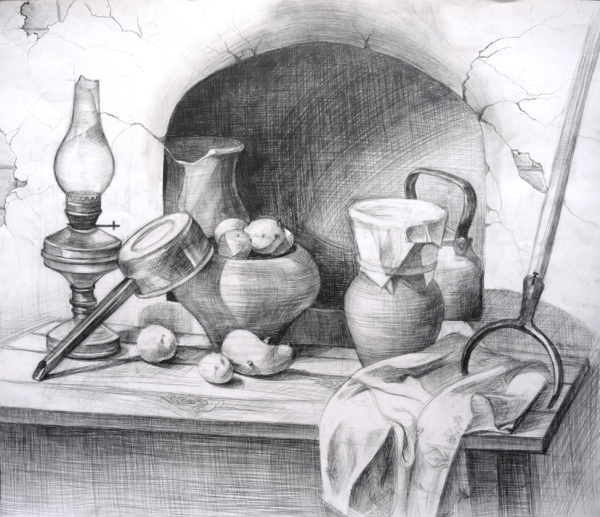 Этапы построения натюрморта