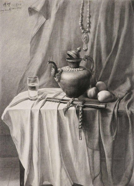 Натюрморты карандашом Юрий Кушевский