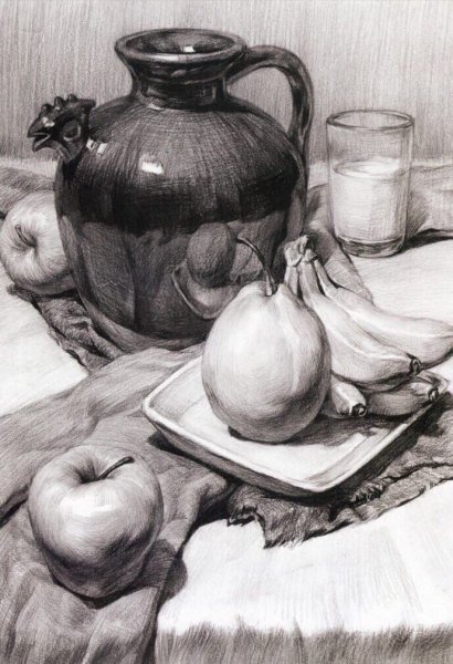 Натюрморты карандашом Юрий Кушевский