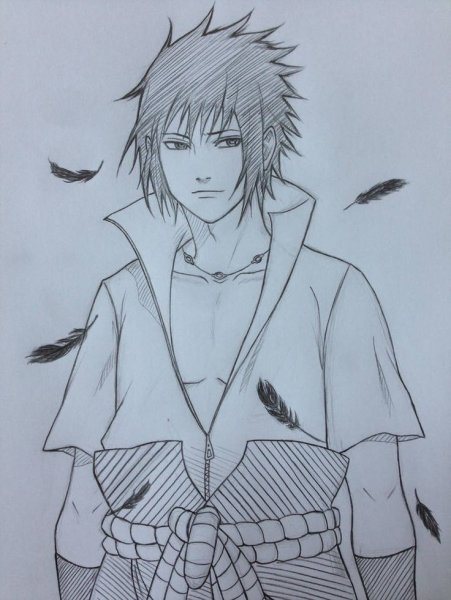 Саске Учиха скетч