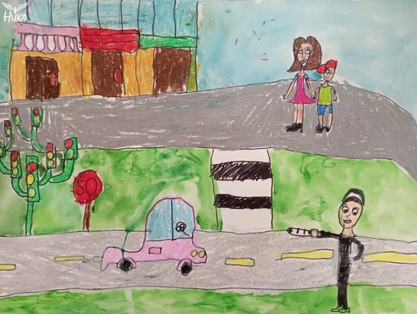 Раскраска дорожное движение