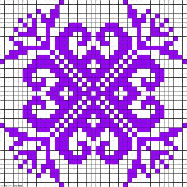 Рисование по клеточкам орнамент