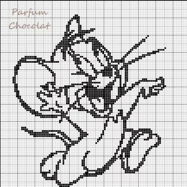 Схемы детских вышивок крестом монохром