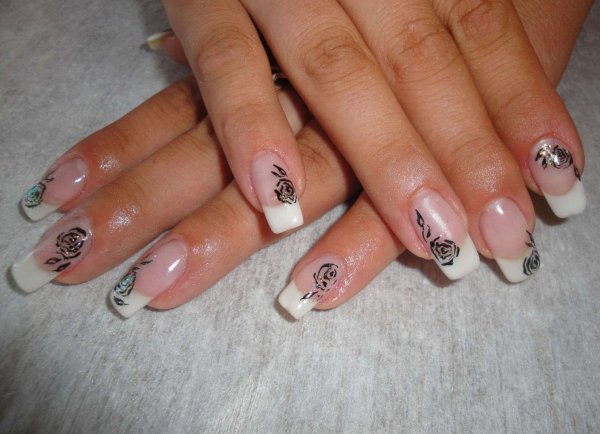 Френч с простым рисунком