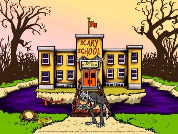 Мультяшная школа страшная