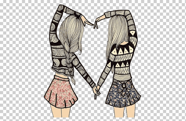 Подруги рисунок