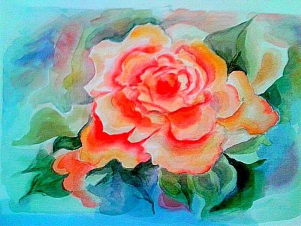 Рисунок в теплых и холодных тонах