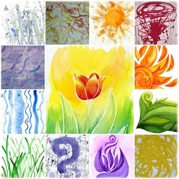 Теплые цвета в рисовании