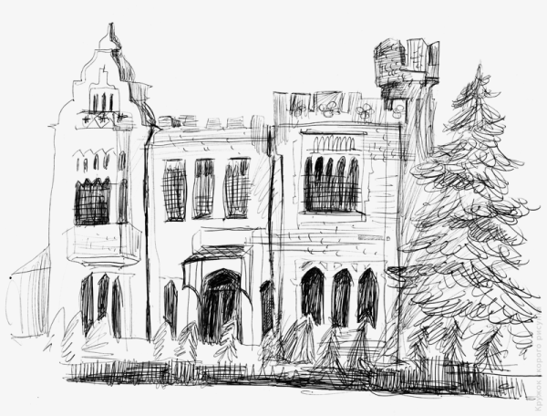 Памятник архитектуры карандашом