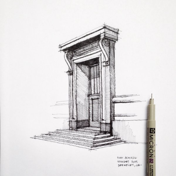 Зарисовки архитектурных деталей