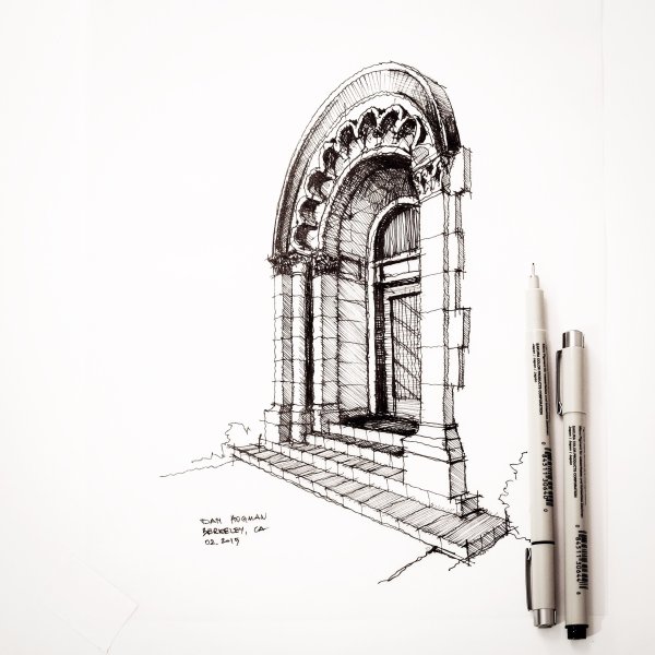 Архитектурные элементы в графике