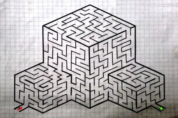 Объемные фигуры по клеткам