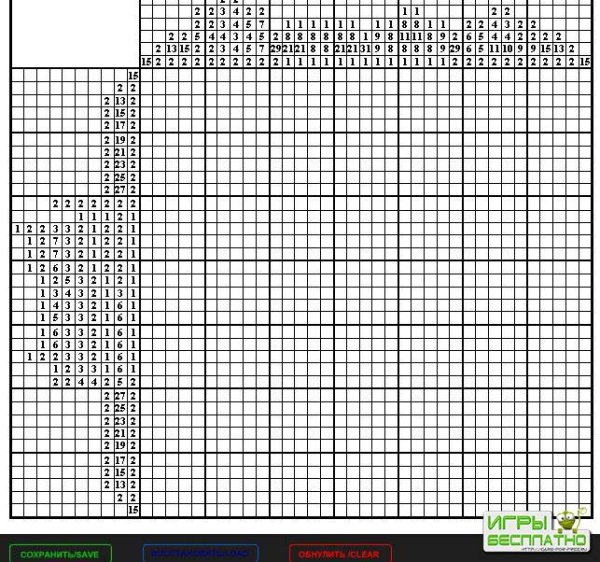 Японский кроссворд средней сложности
