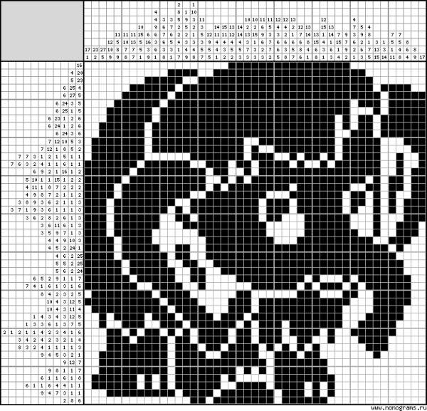 Японские кроссворды черно-белые