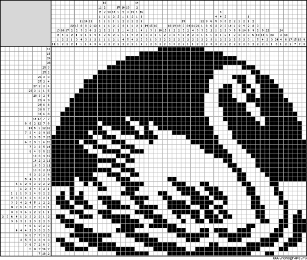 Японские кроссворды цветные маленькие
