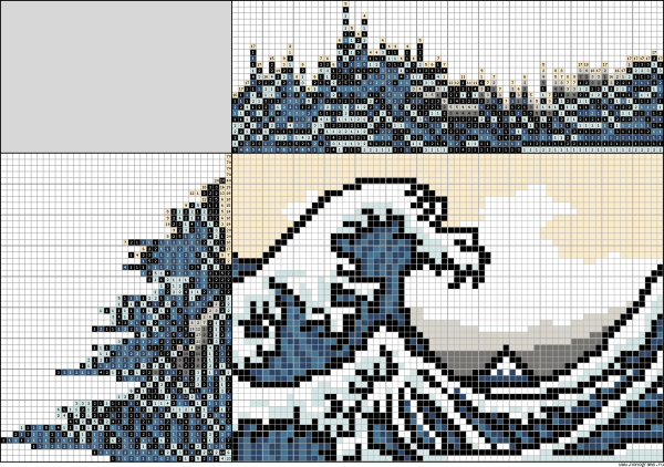 Японский кроссворд Медвежонок